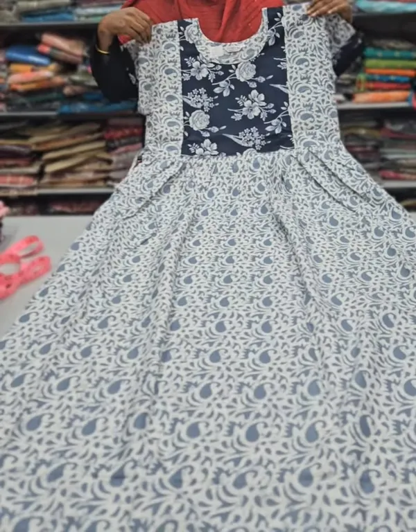 Premium Heavy Cotton Frock Style Nighty |NT2751